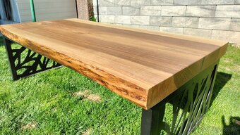 Masívny orechový stôl - 2