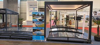 Bioklimatická pergola, 5x3,7m, antracit - 2