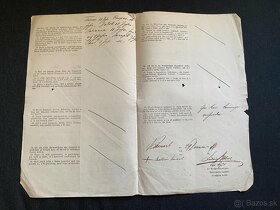 Nádherná zbierka starších úradných dokumentov (5ks) časť B - 2