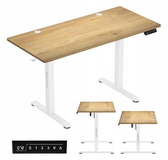 Elektrický moderný PC stôl s nastaviteľnou výškou - 2