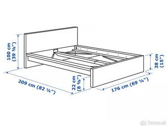 Manželská postel IKEA 160x200 - 2