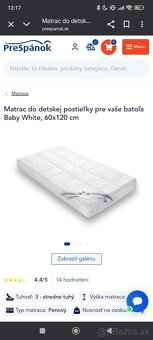 Matrac do detskej postieľky - 2