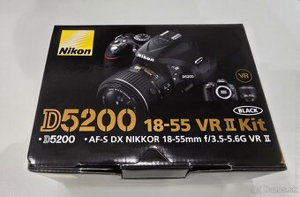 Nikon D5200 + 2 objektívy + statív Rollei + taška – komplet - 2