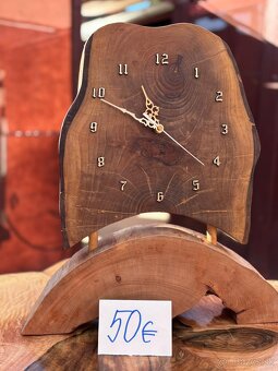 Hodiny drevené, ručná vyroba - 2