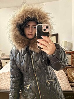 Zimná bunda s pravou kožušinou z líšky - 2