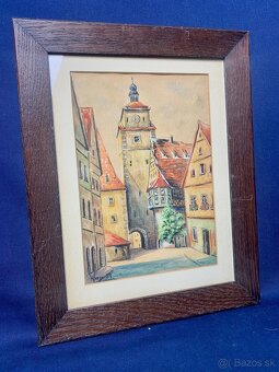 Starý obraz 42/34 cm - 2