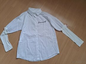 Biela košeľa s patentami - 2