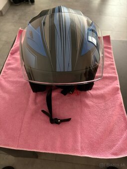Prilba RIDERO otvorená modrá vel..XL - 2