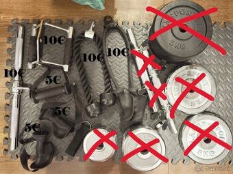 kladka, tyč, kotúče , stojany forward fitnes - 2