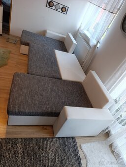 Sedacia súprava s úložným priestorom a rozkladacia - 2