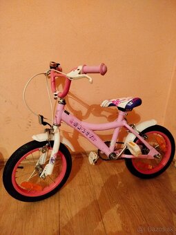 Detský bicykel 14 ružový - 2