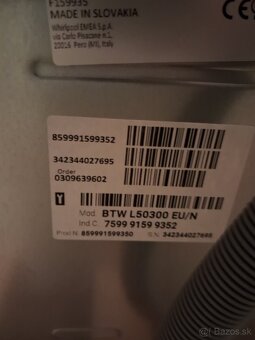 Indesit práčka BTW L50300 - 2