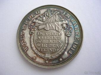 AR medaila 1914 Franz Joseph I. + Wilhelm II.-1.svet. vojna - 2