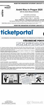 Predám lístky na koncert André Riéu v Prahe 31.5.2025 - 2