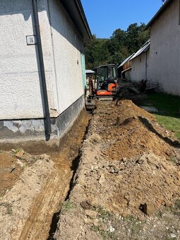 Zemné a výkopové práce, Minibager, nákladná doprava bager - 2