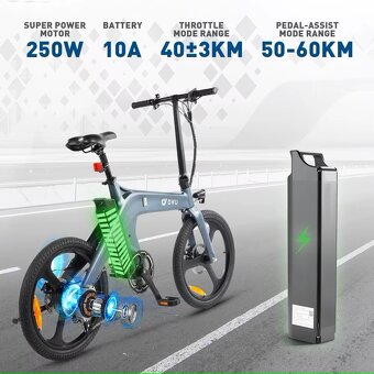🟢 Predám nový elektrický bicykel DYU T1 - 2