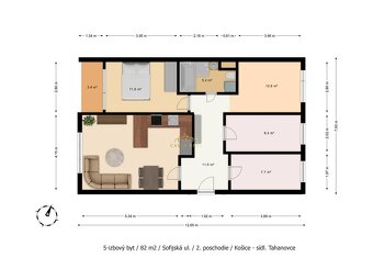 Jedinečný NOVÝ 5-izb. byt (78m2) + Loggia + Klíma / Sofijská - 2