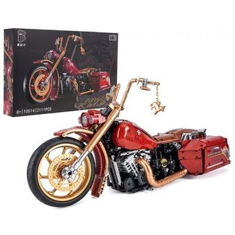 Stavebnica motorka 2111 ks. – 1:5 červená - 2