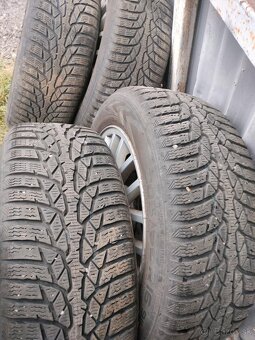 ❄️4ks alu disky orig. Škoda 5x100 r16 pneu 5mm 205/55 r16 - 2
