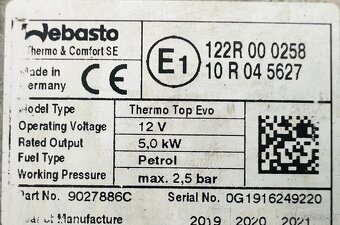 BMW G01 G11 G20 G30 G32 webasto nezávislé topení - 2