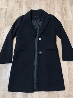 Dámsky čierny kabát Topshop - 2