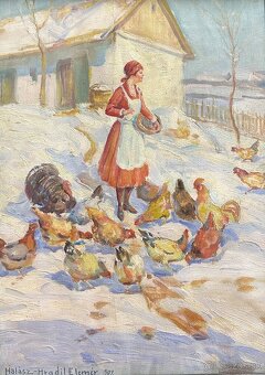 Obraz s podpisom Eleméra Halásza-Hradila - 2