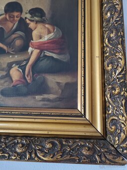 Deti hrajúce kocky -  signatovane - 2