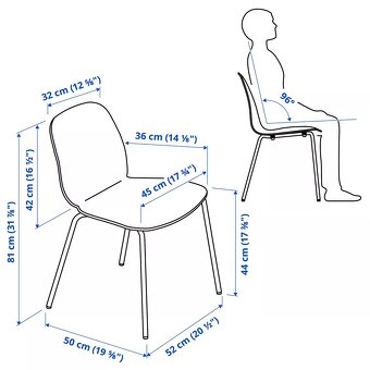 Predám originálne IKEA stoličky – 4 ks, super stav - 2