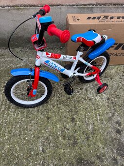 Detský bicykel 14'' RED/BLUE od 2-4roky - 2