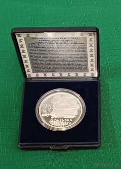 Strieborná pamätná minca 200Sk, 2004, W. Kempelen, Proof - 2