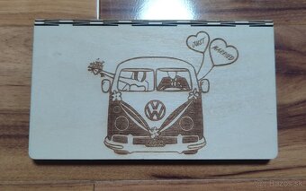 Drevená darčeková obálka Novomanželom 2 - 2