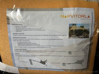 Tieniaca plachta 4x6m obdĺžnik HDPE - 2