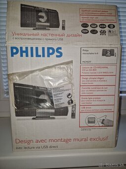 Tenká štýlová kompatná HiFi veža Philips na stenu Bluetooth - 2