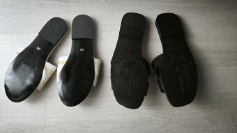 Nové Biele Slapky na styl Dior ,nové čierne šľapky styl Herm - 2