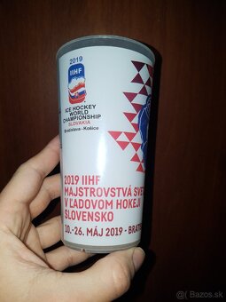 Plastový pohár z MS v hokeji 2019 - 2