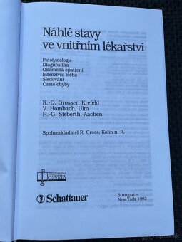 Kniha Náhle stavy ve vnitřním lékarství - 2