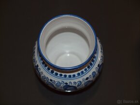 Predám vázičku modro bielu, modranská keramika - 2