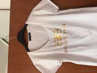 BALENCIAGA gold damske tricko M/L - 2
