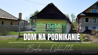 Dom so záhradou na podnikanie, Badín, ul.Osloboditeľov. - 2