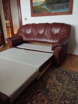 Kožený rozkladací gauč - 2