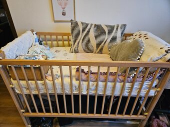 Detská postieľka so sťahovacím bokom - 2