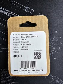 Toni open magwell pre Glock 17, 22,31,34,35 gen 4 - 2