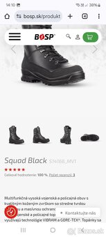 Predám kanady BOSP Squad Black gore-tex+vibram - 2