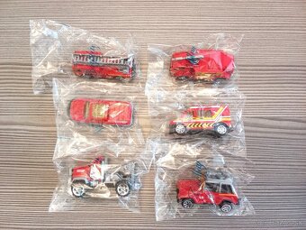 sada 6 ks autíčok požiarnici - 2