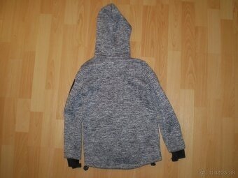 Zateplená mikina s kapucňou č. 116 - 122 - 2