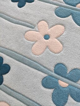 Koberec s kvietkami 100x200 cm - 2