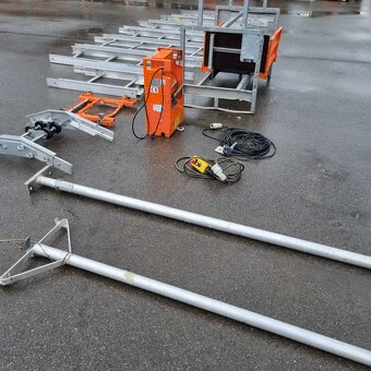 Rebrík 14m strešný výťah GEDA Lift250 - dovoz Nórsko - ako n - 2
