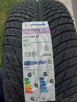 1ks NOVÁ 225/45 R19 96V MICHELIN PILOTALPIN 5, DOT2024 - 2