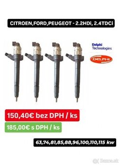 Repasované vstrekovače DELPHI 2.2 HDi, 2.4 TDCi-Ford,Peugeot - 2