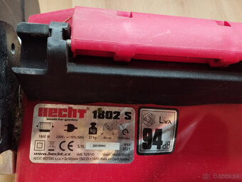 Kosačka Hecht 1802 S, elektrická s pojazdom, - 2